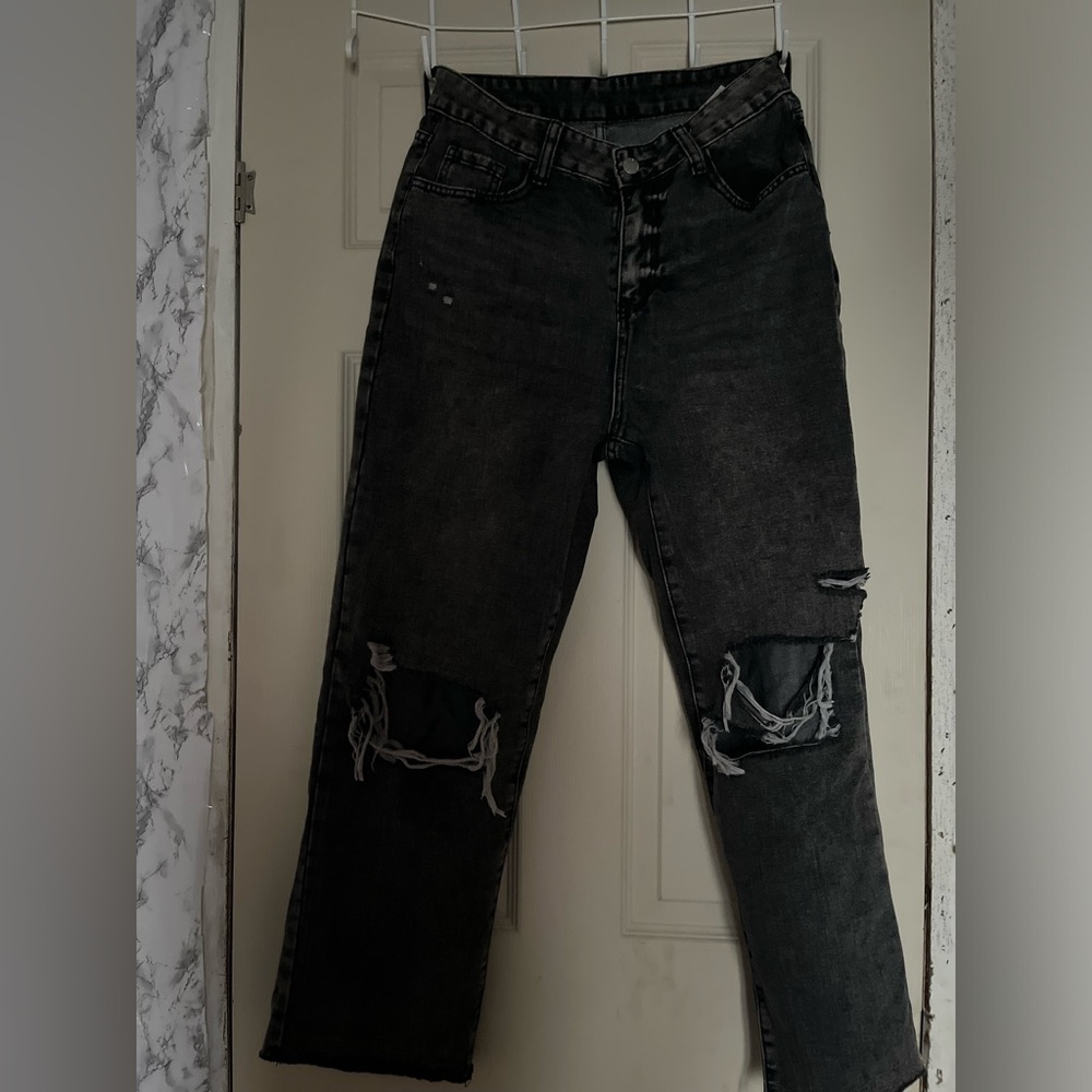 Dark grayish blackish jeans